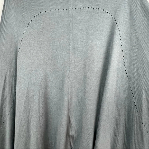 Lululemon Open Mind Lightweight Silk Blend Wrap Poncho/Cape One Size Blue Cast - Picture 10 of 13